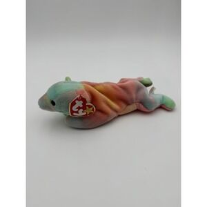 TY Beanie Baby - SAMMY the  bear/ Pastel Color Tie-Dyed/ (8.5 inch) VTG 1998-NWT